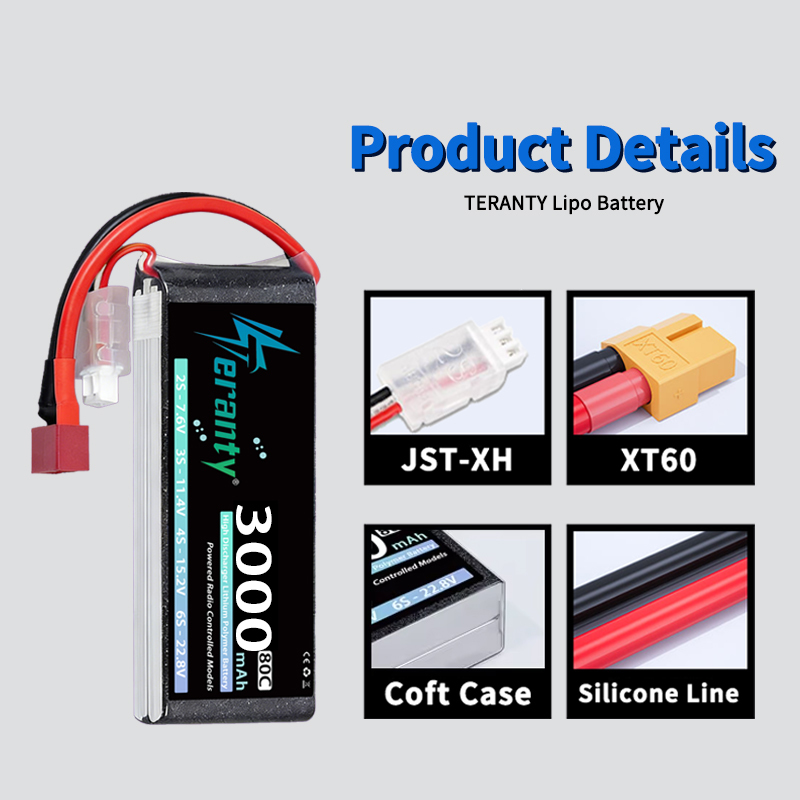 TERANTY 2S 3000mAh Lipo Batter - огляд і ціна Drone Battery 3S